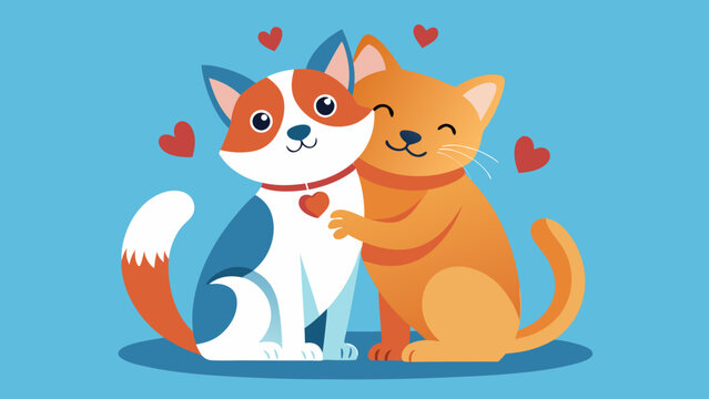 Lovely Animal Hug - Powered by Adobe
