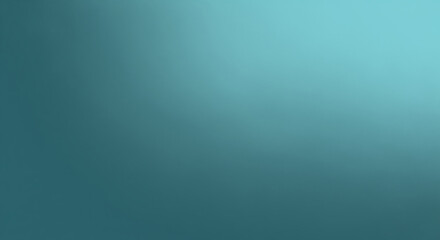 Fototapeta premium Serene teal backdrop showcasing a smooth, gradient texture perfect for designs, emphasizing tranquility and calmness in presentations and digital artwork.