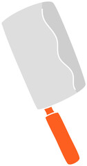 cleaver knife cooking item hand drawn illustration 
