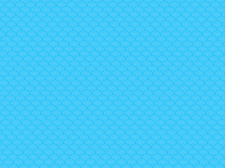 Seamless blue wave pattern background inspired by traditional Japanese "seigaiha" design. This abstract scale-like motif is perfect for digital backgrounds, textiles, product packaging, or nature-ins