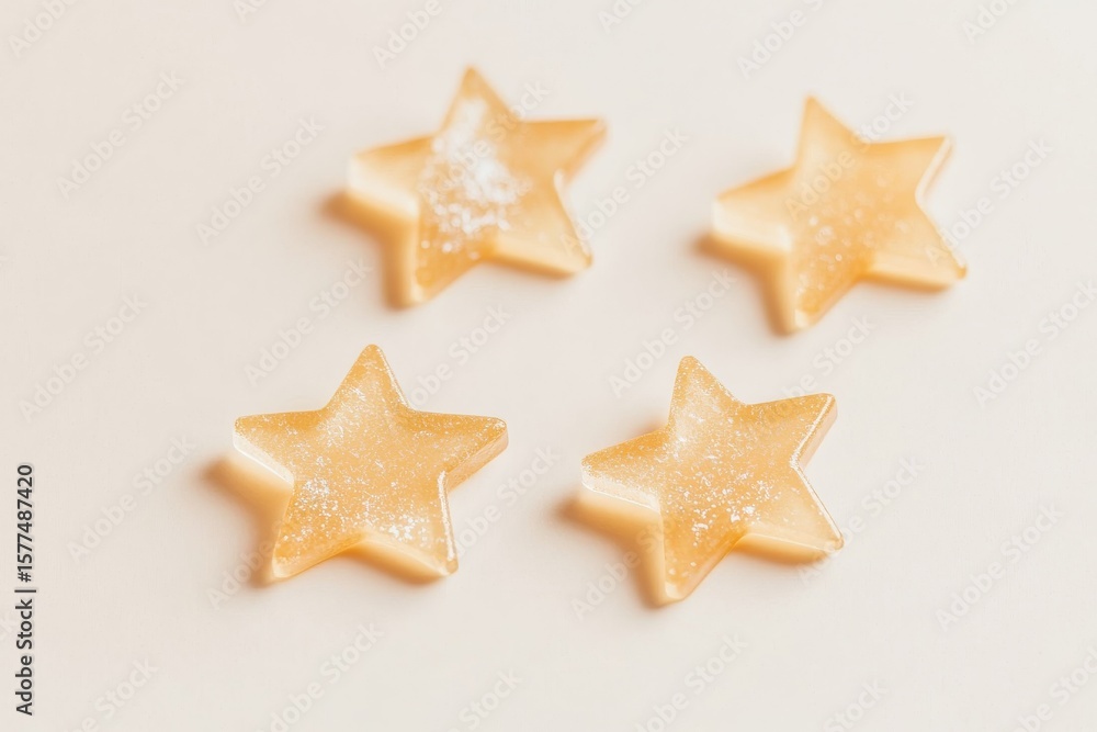 Poster minimalist flat star rating system design for user interface projects