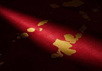 Luxurious Red and Gold Texture Abstract Background with Metallic Accents