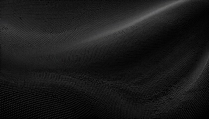 black halftone dot wave pattern abstract grain fluid texture background dotted grit curve wallpaper rasterized undulate swoosh overlay for poster leaflet booklet banner brochure flyer