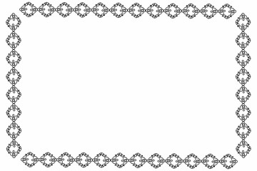 Simple Border Frame with White Background and Unique Photo Frame, Simple Frame