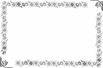 Simple Border Frame with White Background and Unique Frame, Simple Style Frame
