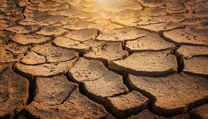 close up of dry earth