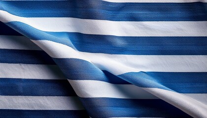 Fototapeta premium blue and white striped fabric high resolution background