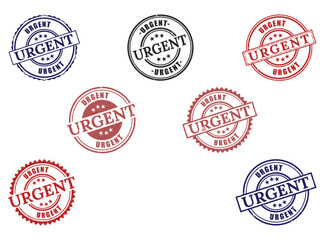 Extensive Urgent Stamp Collection, Vector Set of Important Priority Grunge Labels