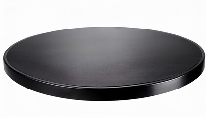 plastic black table on a white background isolated background