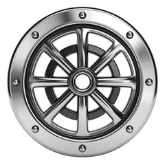 Obraz premium Ornate metal vent decorative round cover design detail