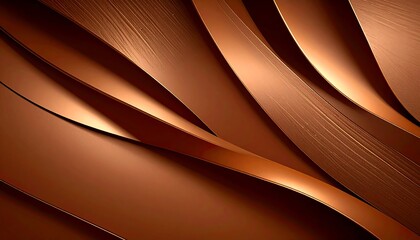 Abstract copper or bronze wavy metallic background