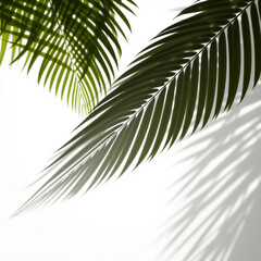 shadow overlay effects,realistic palm leaf shadow on transparent background,Natural shadow of tropical palm branch,mockup of shadow for product presentation, backdrop,Summer sunlight and shadow overla