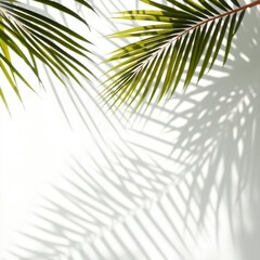 shadow overlay effects,realistic palm leaf shadow on transparent background,Natural shadow of tropical palm branch,mockup of shadow for product presentation, backdrop,Summer sunlight and shadow overla