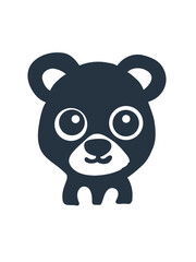  vector illustration of a gentle kids animal face