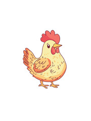 a bright cute chick in kids style