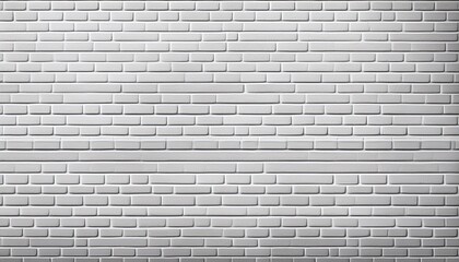 clean white brick wall with uniform pattern horizontal staggered layout pristine and well maintained ideal for minimalist design backgrounds and textures made with generative ai