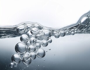 abstract white water bubbles background