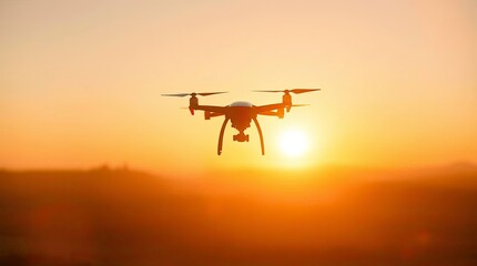 Warm golden hour light bathes simple two-dimensional shapes in this modern design drone photograph. The image evokes the feeling of sunrise or sunset
