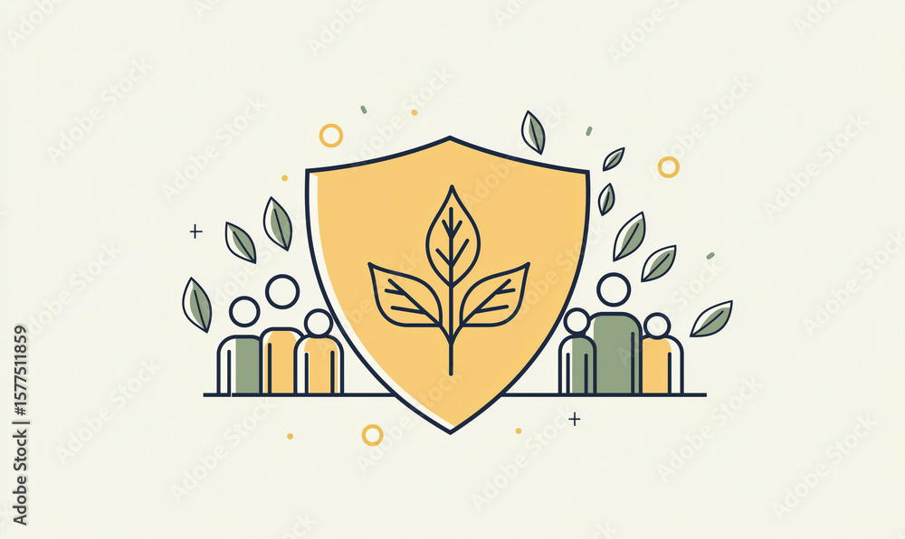 Poster promoting esg initiatives for sustainable growth in communities infographic digital space visual com