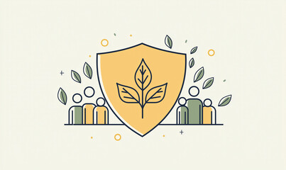 Promoting esg initiatives for sustainable growth in communities infographic digital space visual communication