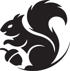 "Minimalist Squirrel Logo".