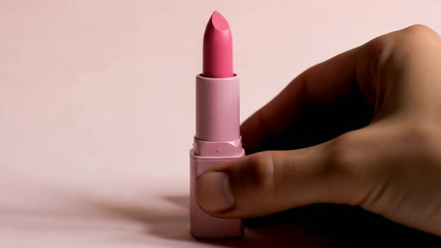 Pink lipstick makeup beauty product cosmetic fashion style glamour beauty tips lip care tutorial guide