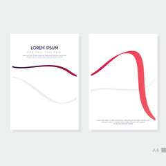 Modern cover design set. Blue, white abstract line pattern. Creative wavy stripe vector collection for business background, certificate, contemporary.
