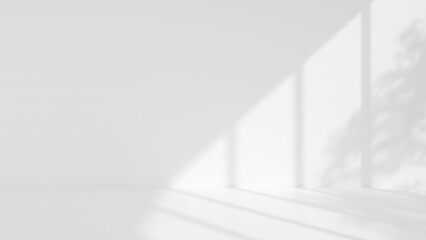 Abstract minimalist interior with soft natural light and shadow patterns