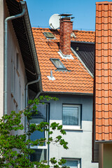Blick in einen Hinterhof,