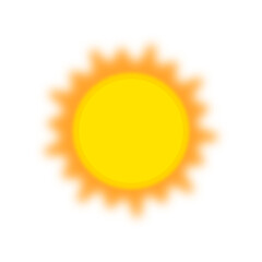 yellow sun vector illustration