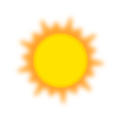 yellow sun vector illustration