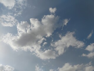 blue sky with clouds
