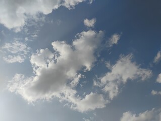 blue sky with clouds