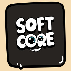 Minimalist black square with bold white text for a modern design