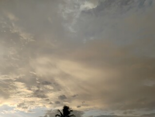 sunset in the clouds