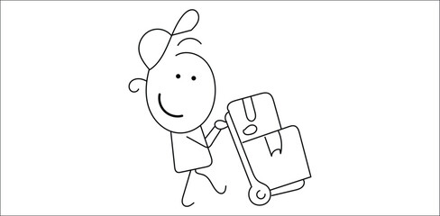 person,box,deliver high resolution vector logistics symbol for shipping services e commerce systems social media posts and digital branding materials fast delivery themes