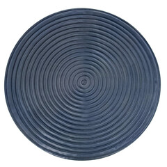 blue plastic spiral pattern isolated object