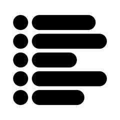 bullet list glyph icon