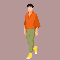 Fototapeta premium Business and Casual People Vector in Minimal Style