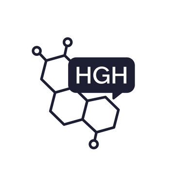 HGH icon, Human growth hormone molecule