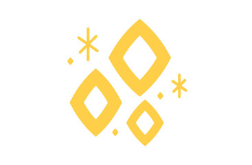 ゴージャスなキラキライラスト(イエロー)2-8