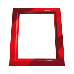 red photo frame PNG