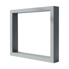 white photo frame PNG