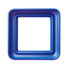 blue square button PNG