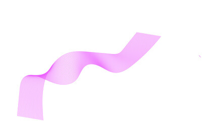 Wave lines smooth flowing dynamic black gradient isolated on transparent background for concept of technology