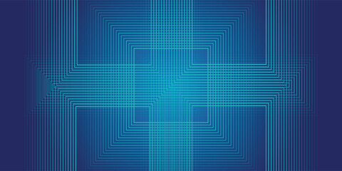 Bright blue dynamic abstract vector background with diagonal lines. 3d cover of business presentation banner for sale event night party. Fast moving soft circle wave line stripe decoration