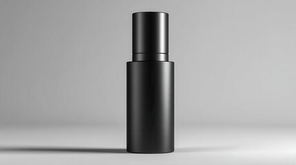 Obraz premium A sleek, minimalist black spray bottle with elegant design