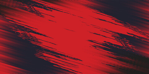 Abstract Scratch Red Grunge Texture In Black Background Design