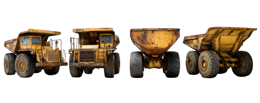 Isolated Clean Studio-Lit Four scrapers placed side by transparent background, digital artwork, ideal for marketing materials and advertising, premium resource, branding - Powered by Adobe