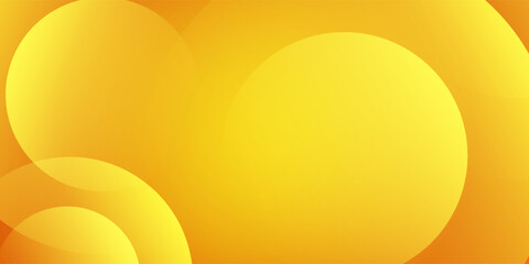 Vibrant orange and yellow background with abstract circular patterns. The background is smooth and bright, featuring orange and yellow hues. Colorful gradient background with copy space.
